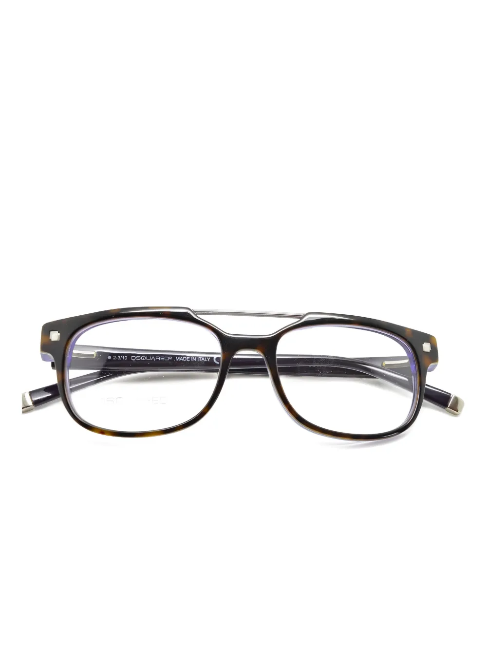 DSQUARED2 EYEWEAR Bril met vierkant montuur Bruin