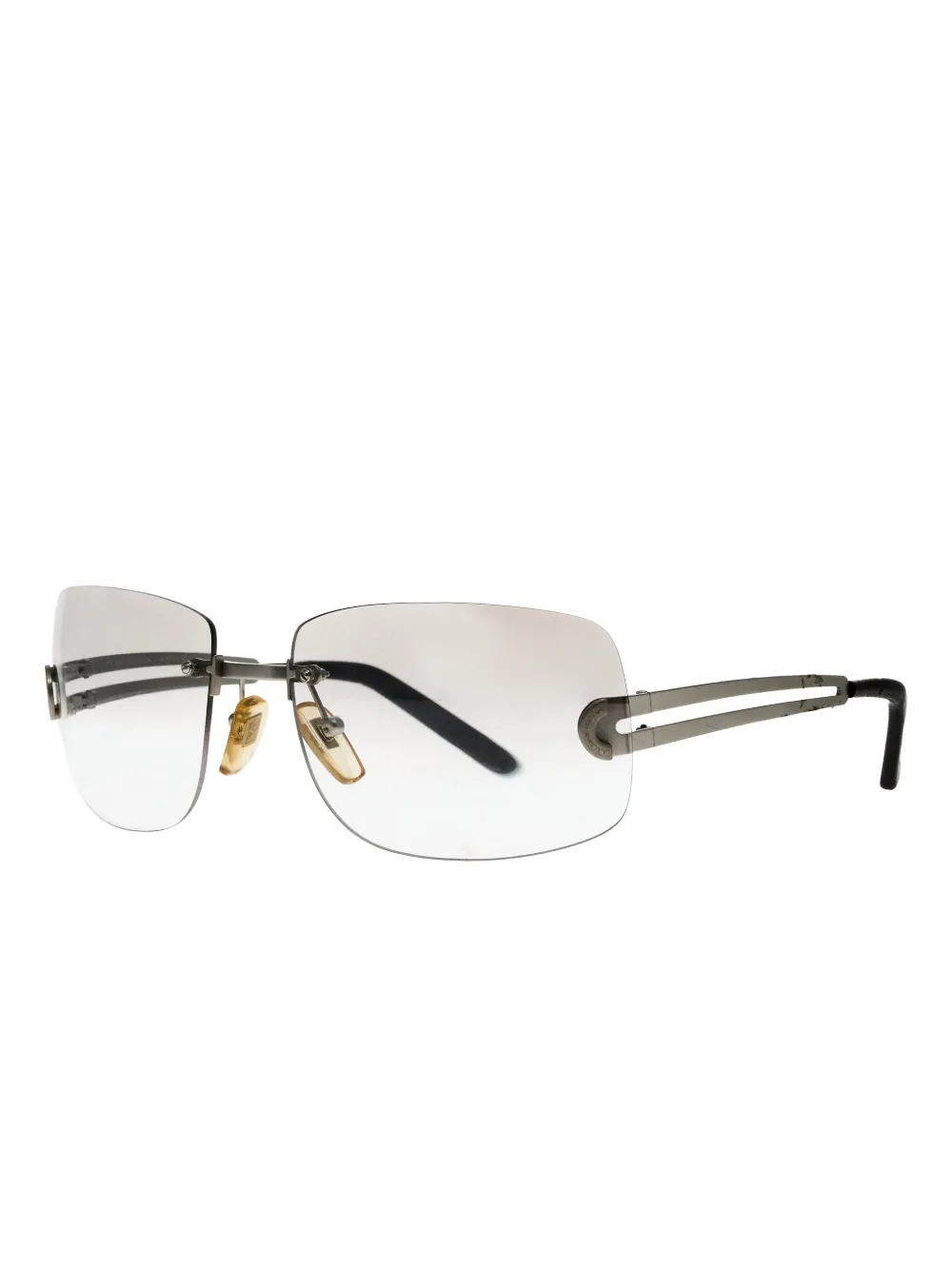 Dolce & Gabbana Eyewear square-logo sunglasses - Zilver