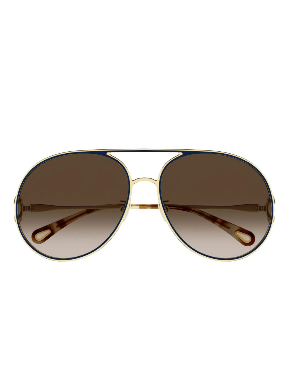 Chloé Pilot-frame Sunglasses In Brown