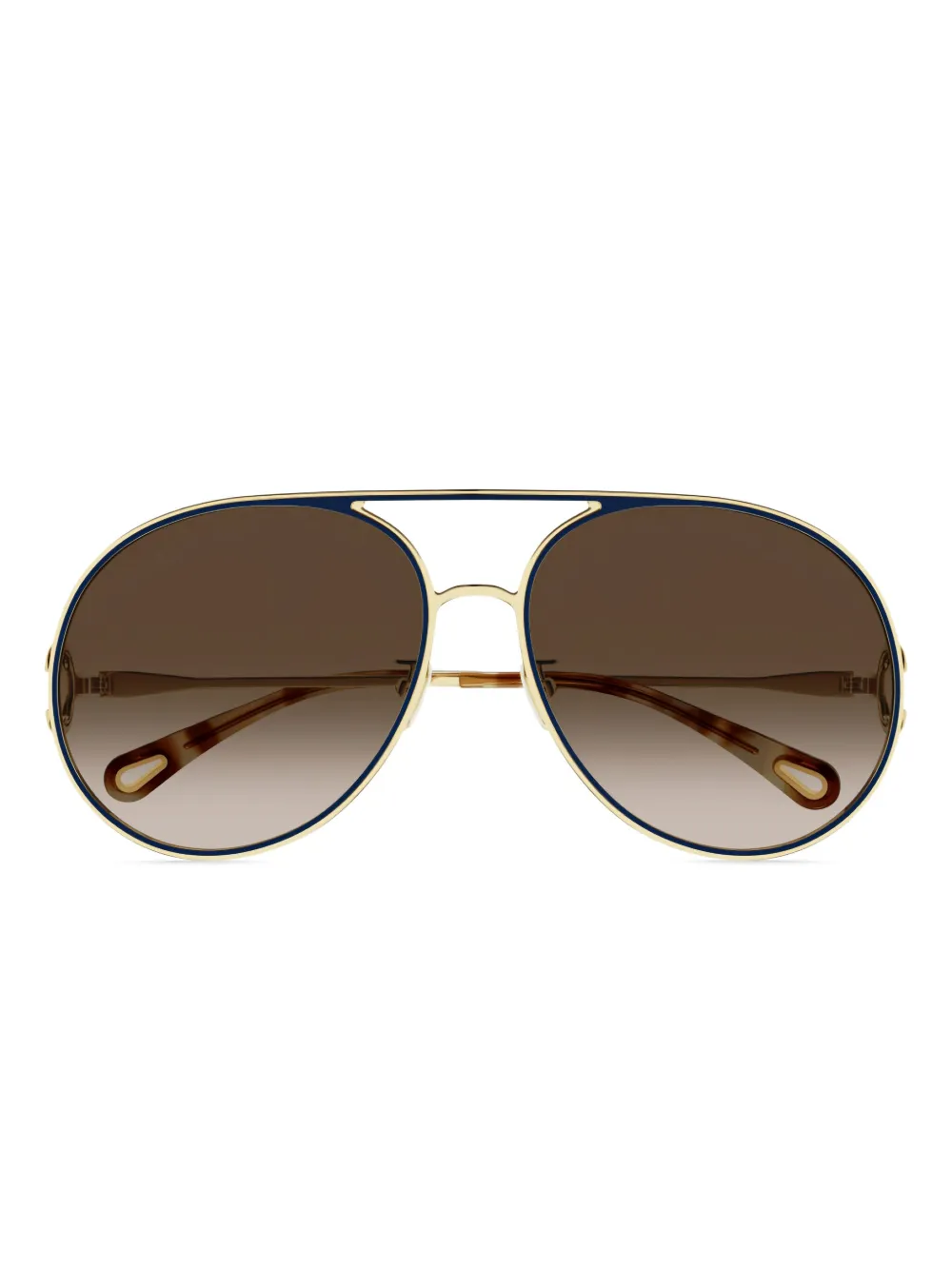 Chloé Eyewear pilot-frame sunglasses | Gold | Image 1