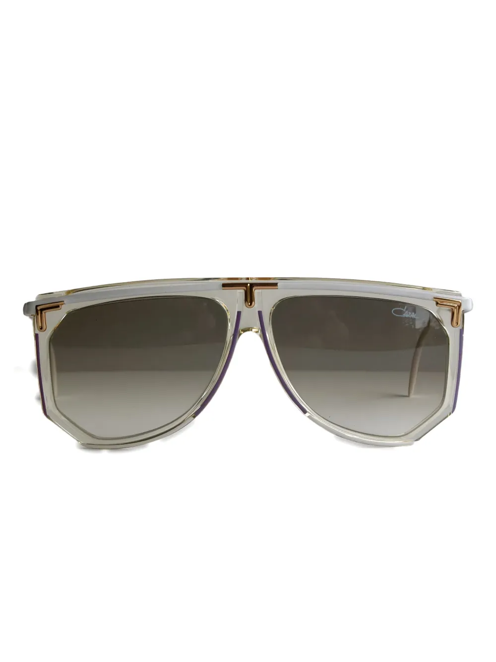 Cazal round-frame 865 sunglasses | White | Image 1