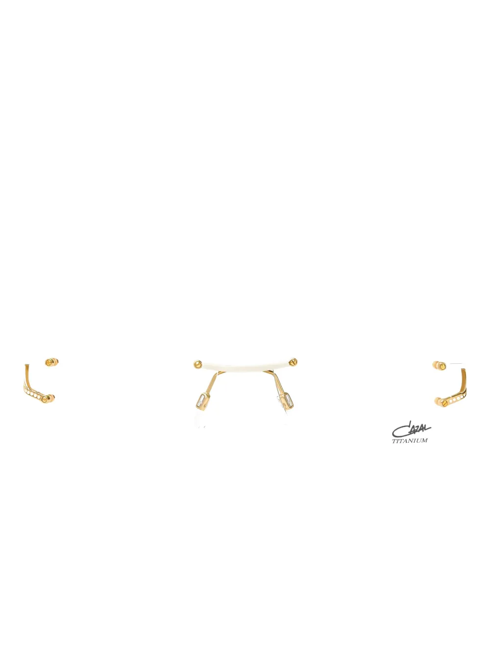 Cazal Legendary Rimless Glasses In Gold