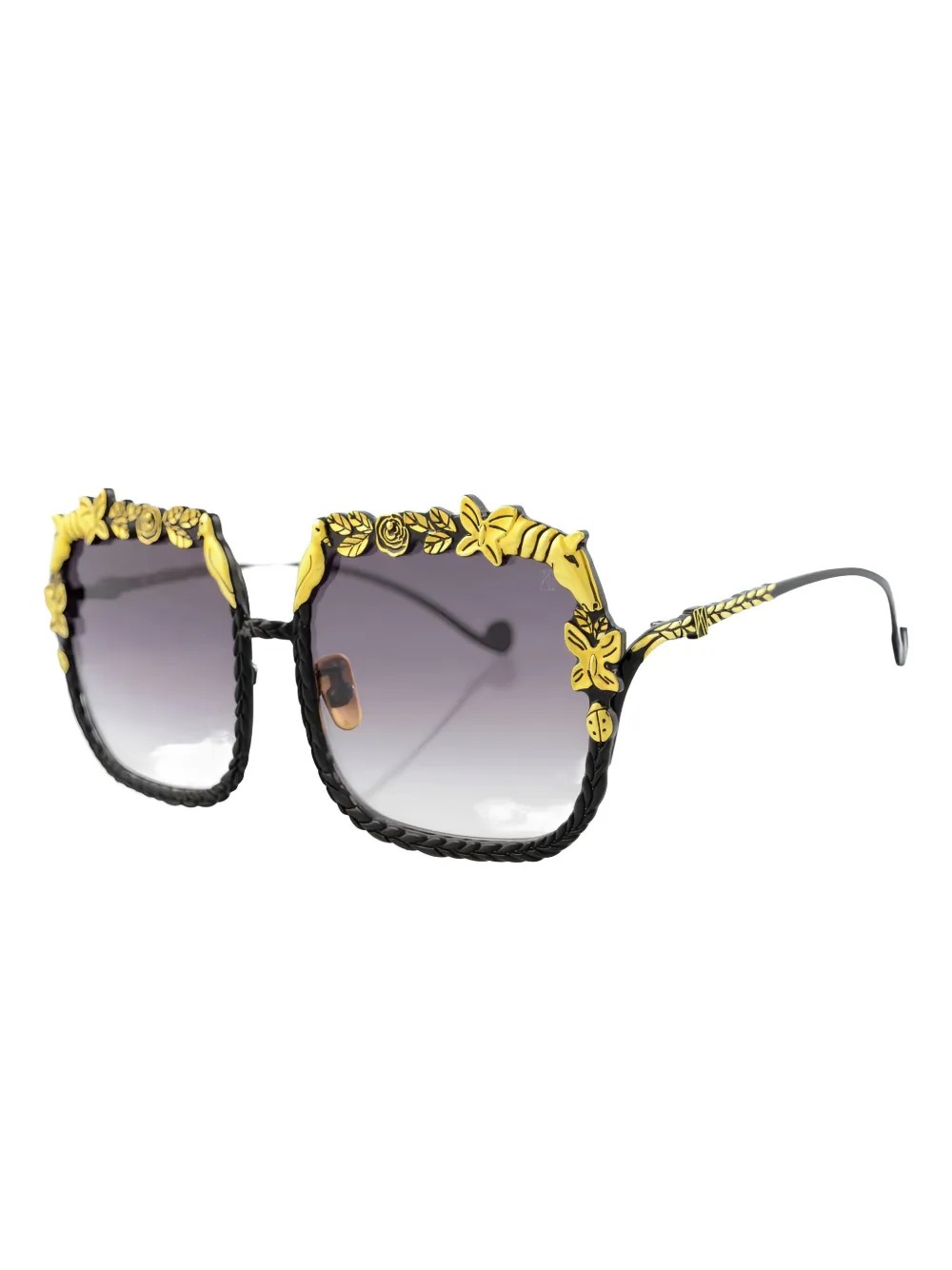 ANNA-KARIN KARLSSON The Garden square-frame sunglasses - Zwart