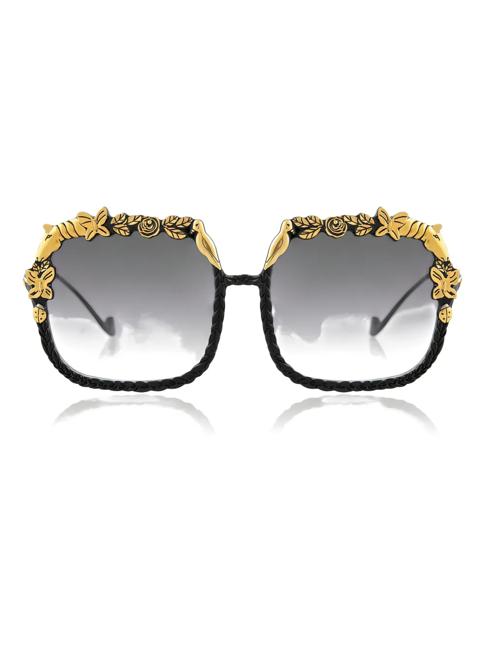 Anna-karin Karlsson The Garden Square-frame Sunglasses In Black
