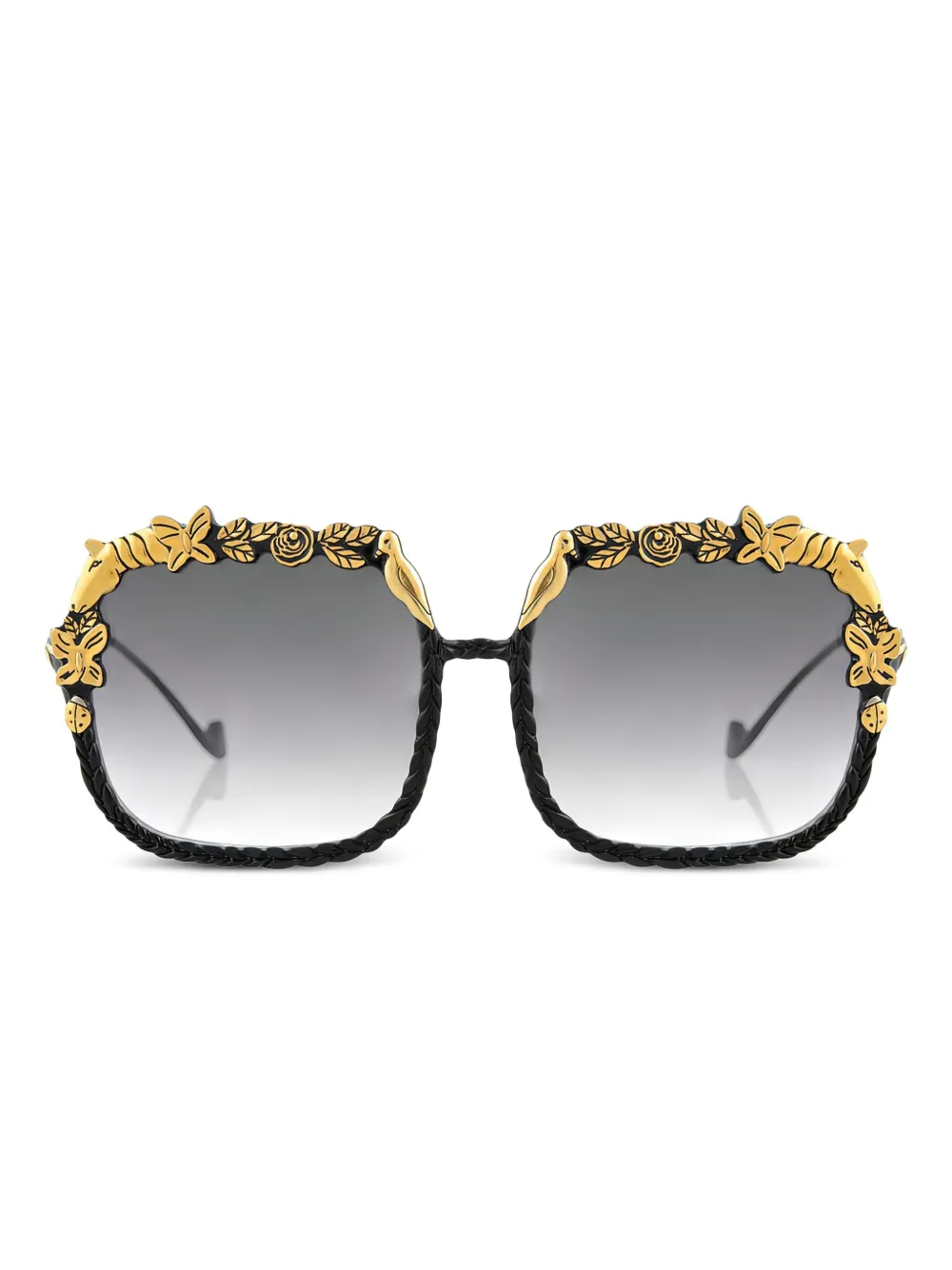 ANNA-KARIN KARLSSON The Garden square-frame sunglasses | Black | Image 1