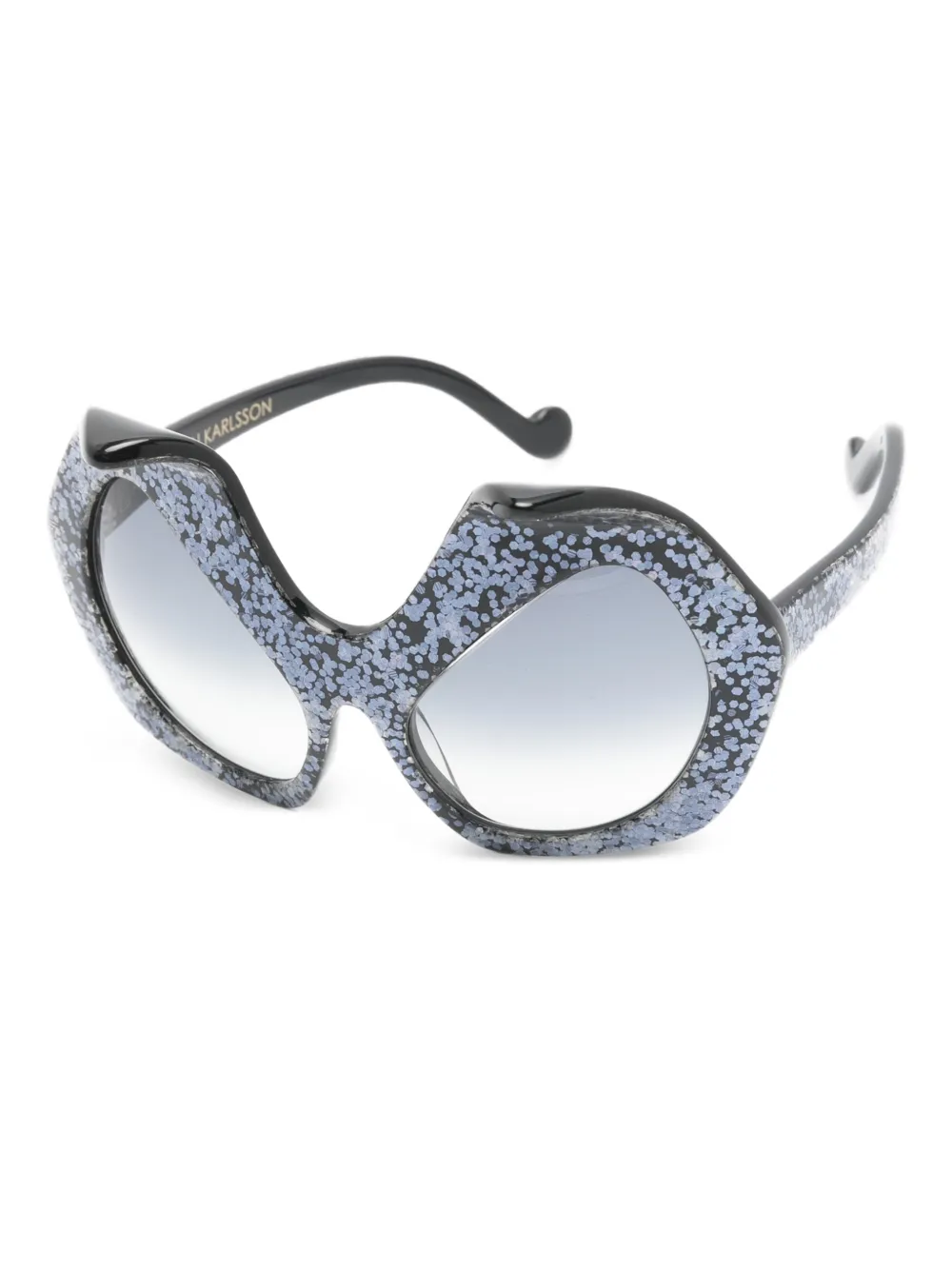 ANNA-KARIN KARLSSON Killing Kitten zonnebril met geometrisch montuur - Blauw