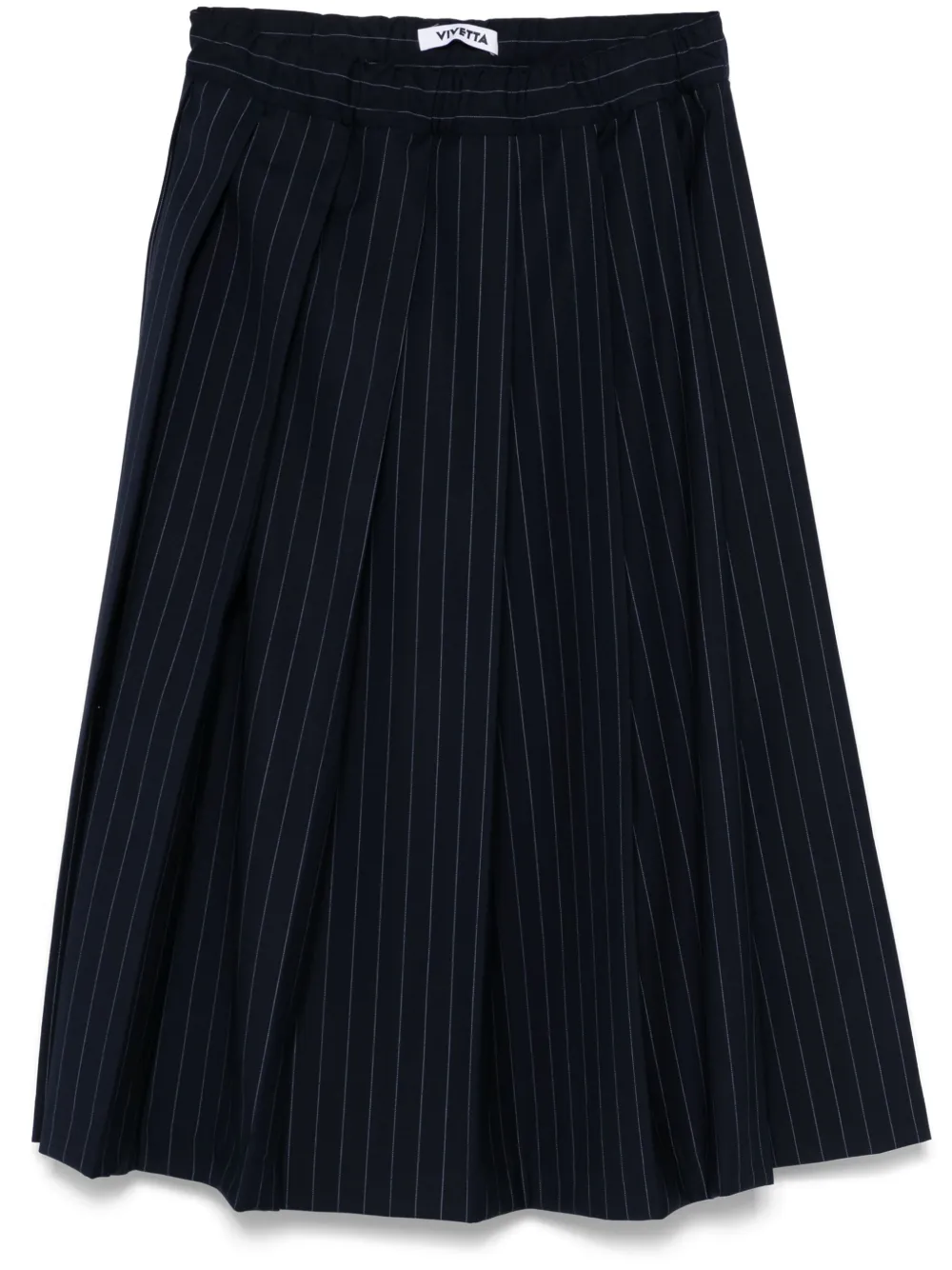 pleated midi skirt