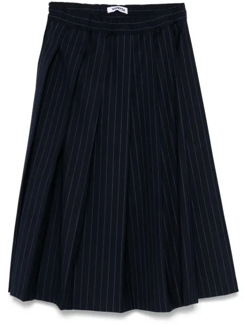 Vivetta falda midi con diseño plisado