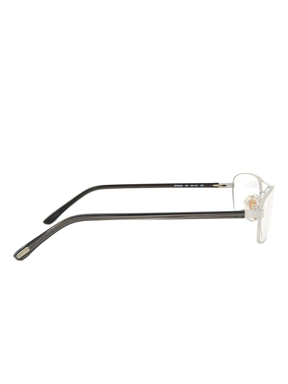 TOM FORD Eyewear Bril met rechthoekig montuur Zilver