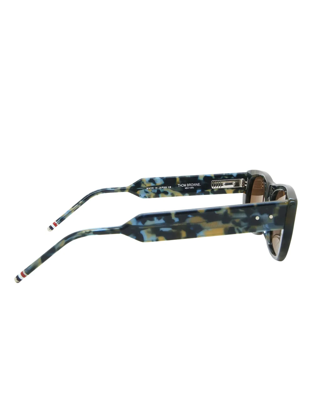Thom Browne Eyewear Zonnebril met geometrisch montuur Blauw