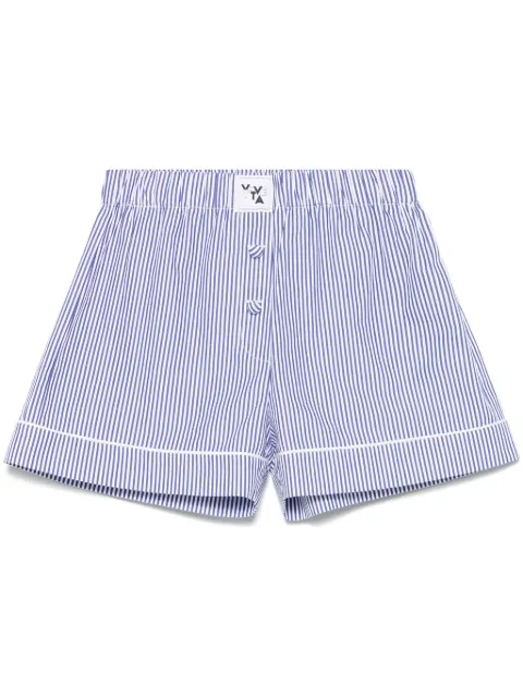 Vivetta shorts con motivo de rayas