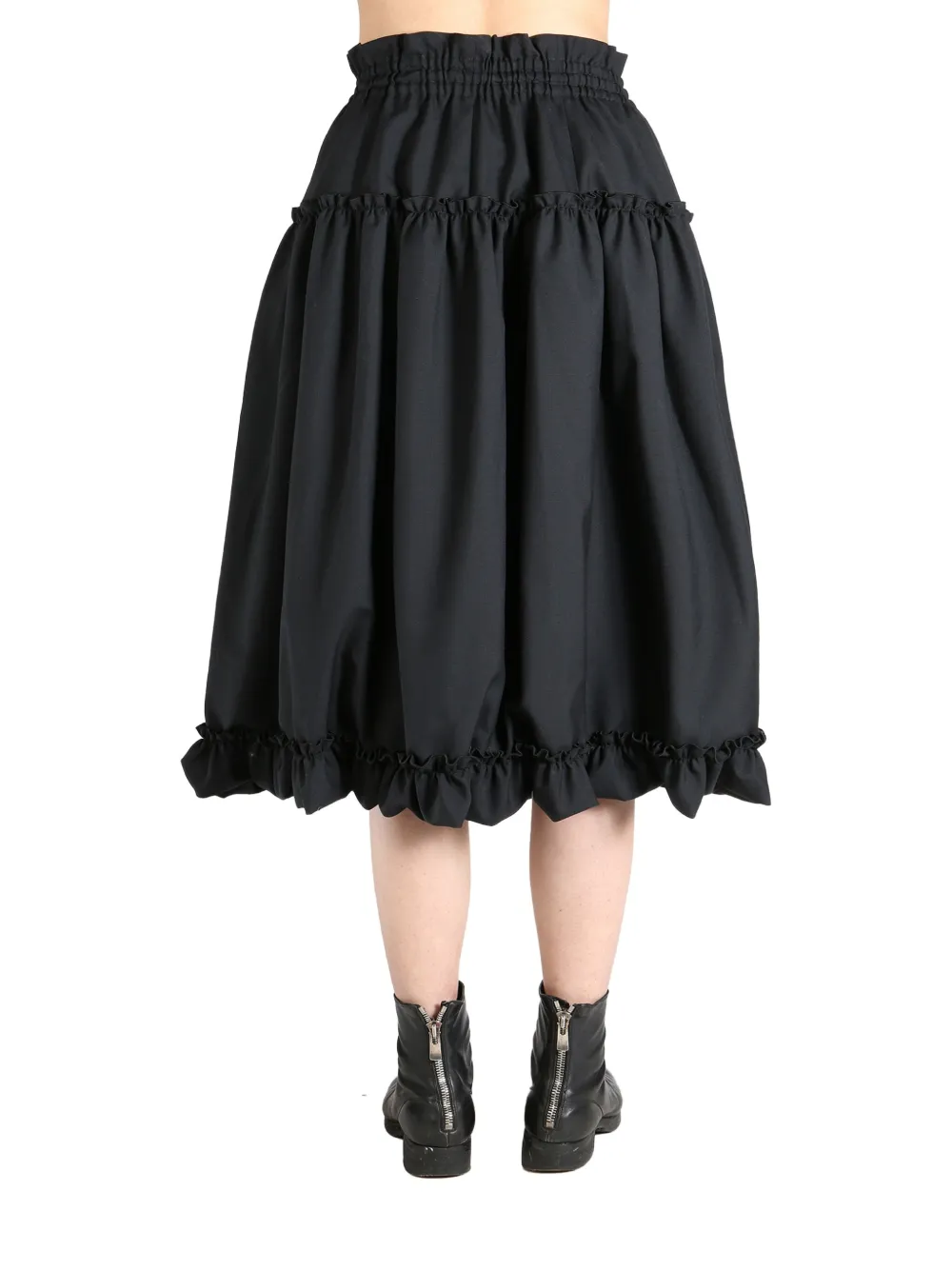 NOIR KEI NINOMIYA WOOL MIDI SKIRT