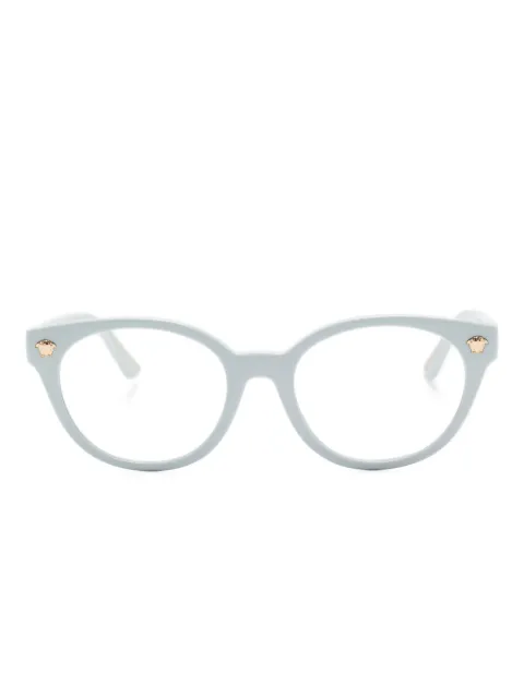 Versace Eyewear Ovale Brille mit Medusa-Verzierung