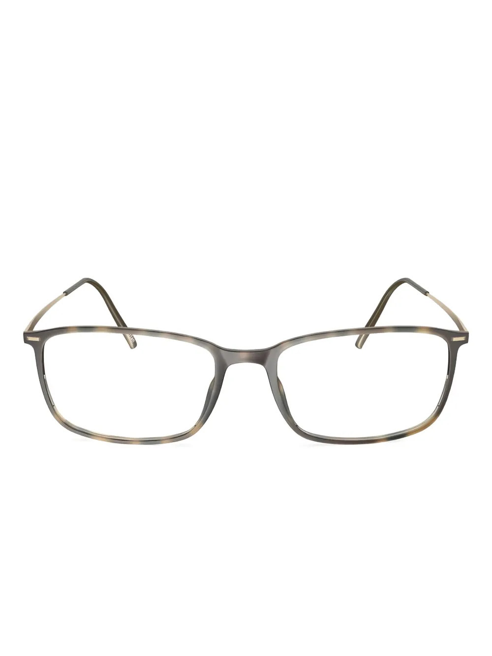 Silhouette lentes con armazón rectangular | marrón | Image 1