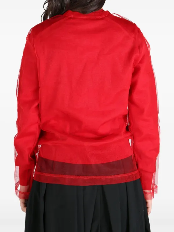 Comme Des Garçons Layered Cardigan | Red | FARFETCH