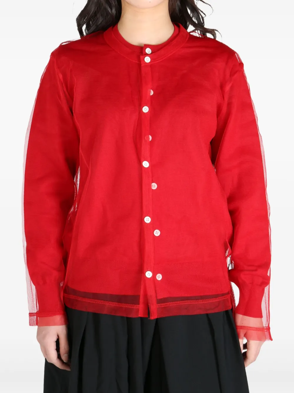 COMME DES GARÇONS LAYERED CARDIGAN