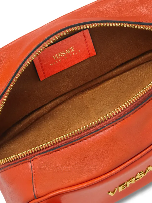 Versace Versace Tag Bowling Mini Bag | Orange | FARFETCH