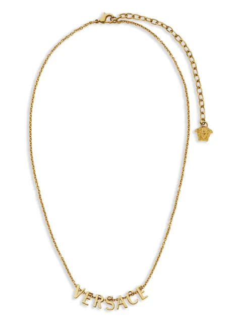 Versace logo-lettering necklace