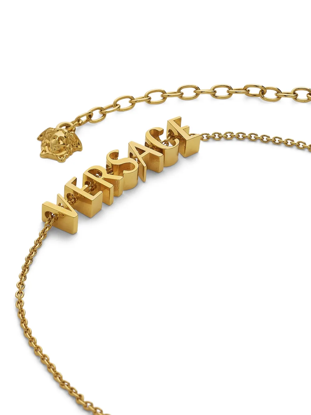 Image 2 of Versace logo-lettering necklace