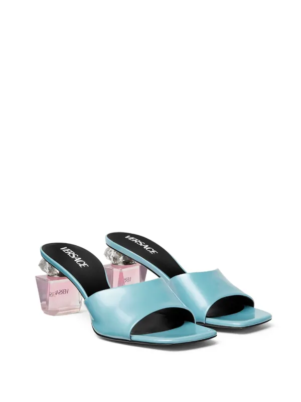 サンダル・ミュール VERSACE  Sandals Women Leather Blue/Ice P00627188.jpg
