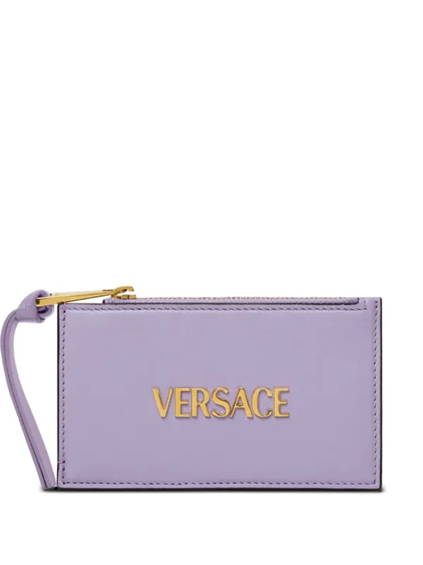 Versace Tag zip-up Card Holder Purple FARFETCH PH