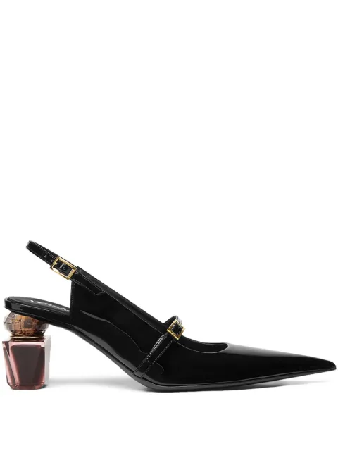 Versace 70mm Bright Crystal slingback pumps