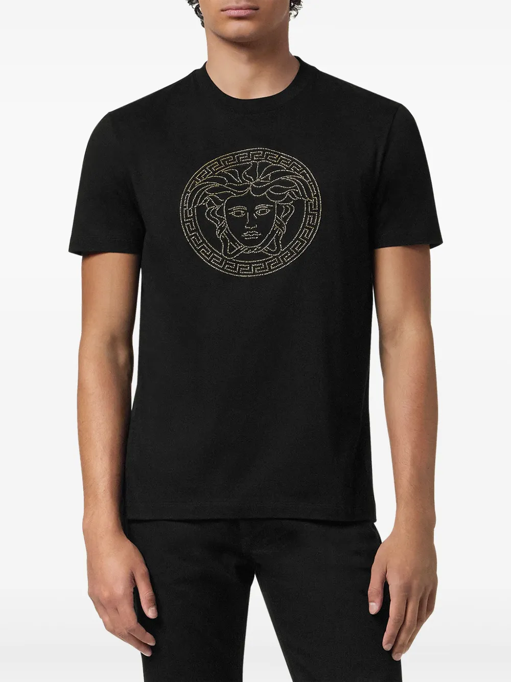 Versace T-Shirt mit Medusa-Applikation | Kleidung | Image 4