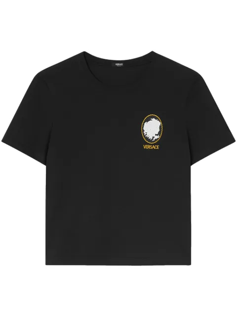 Versace Cameo logo-embroidered T-shirt