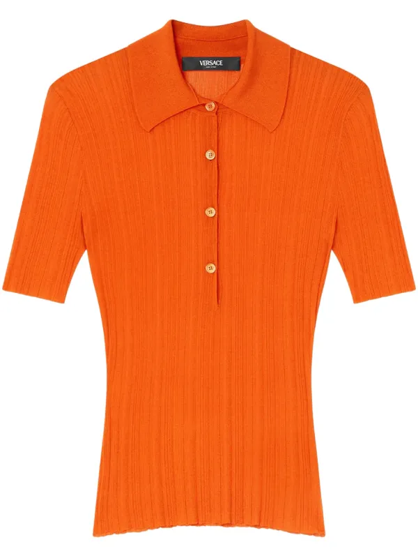【新品】PoFF Rib knit polo/Hot orange 2024SS 28714921_58030394_600.jpg
