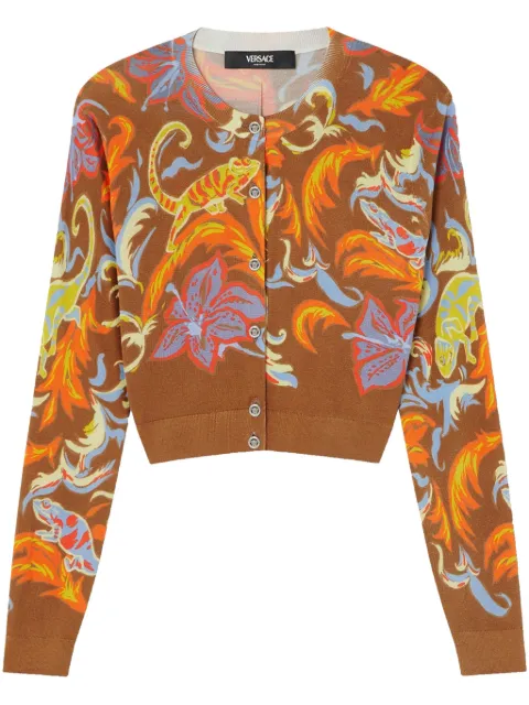 Versace Exotic Barocco cropped cardigan