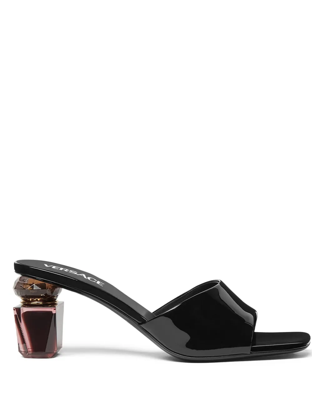 Versace 70mm leather mules Black