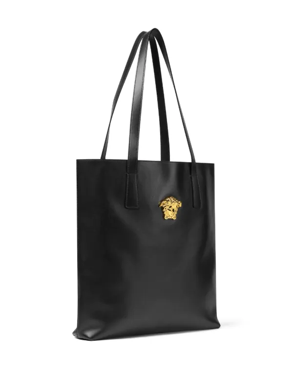 VERSACE ブラック トートバッグ ロゴ トート バッグ ブラック,プリント | VERSACE JP