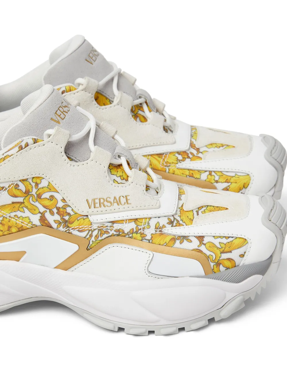 Versace Barocco-print sneakers White