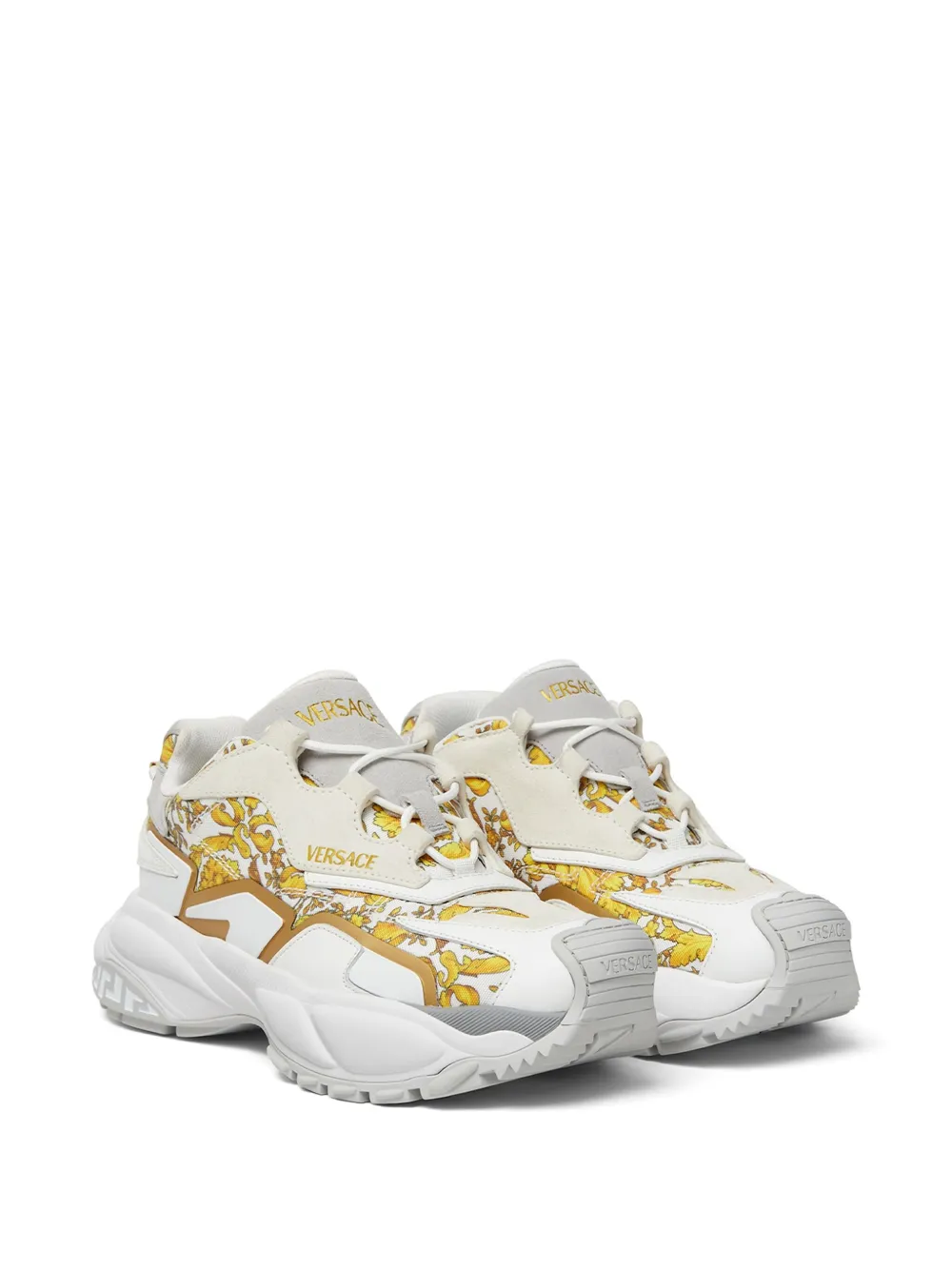 Versace Barocco-print sneakers White