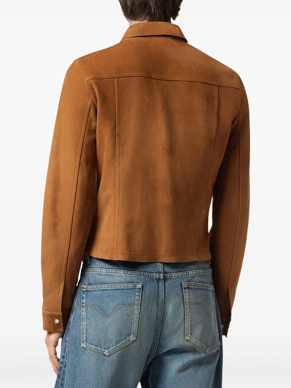 Versace Suède shirtjack Bruin
