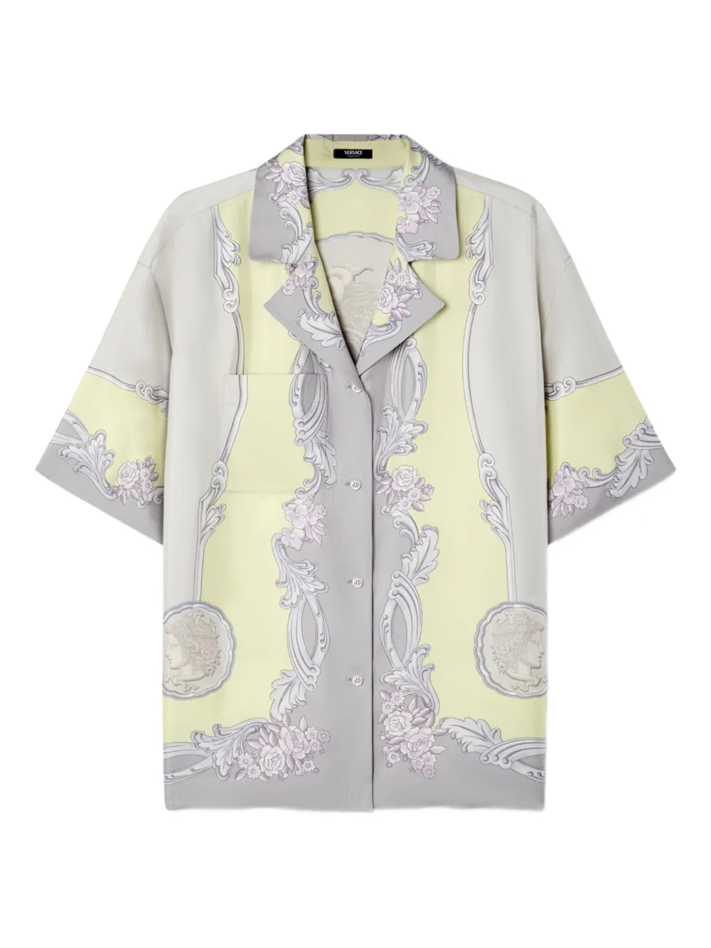 Versace Medusa Cameo-print shirt Grijs