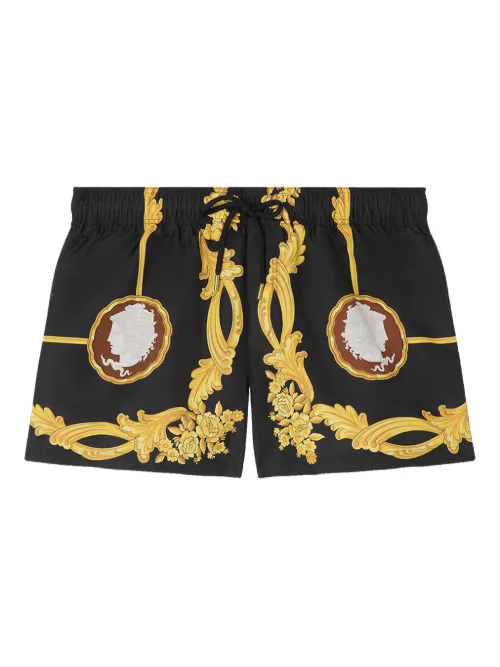 Versace short de bain Cameo - Noir - Versace - Modalova