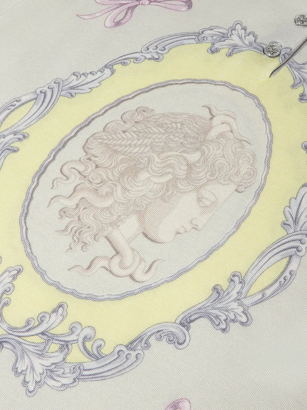 Versace Medusa Cameo poloshirt Grijs