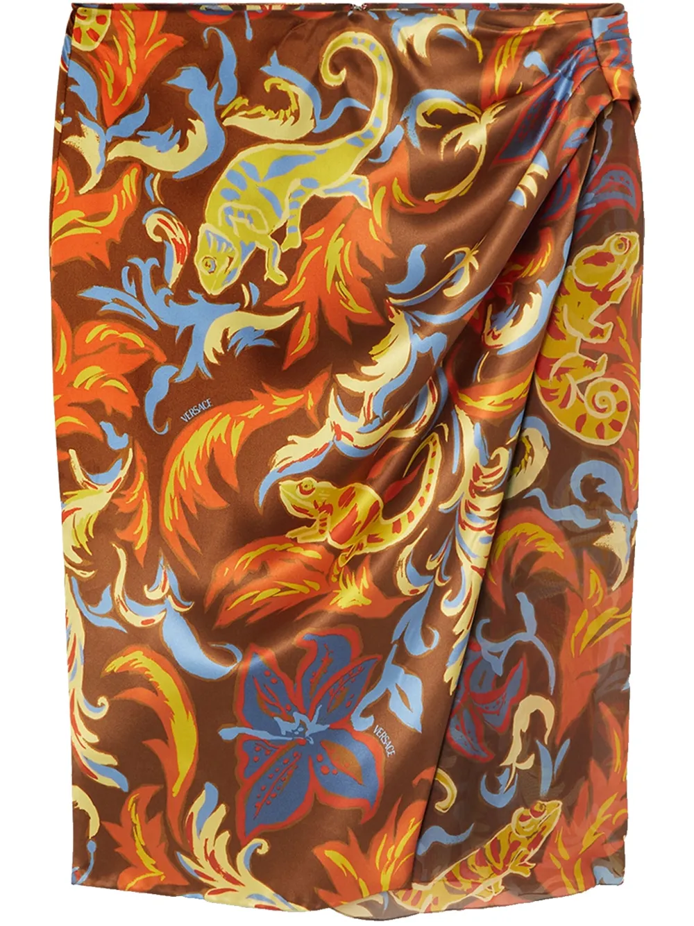 Barocco-print skirt