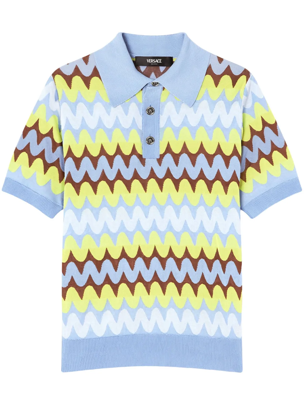Versace playera tipo polo Wave | azul | Image 1