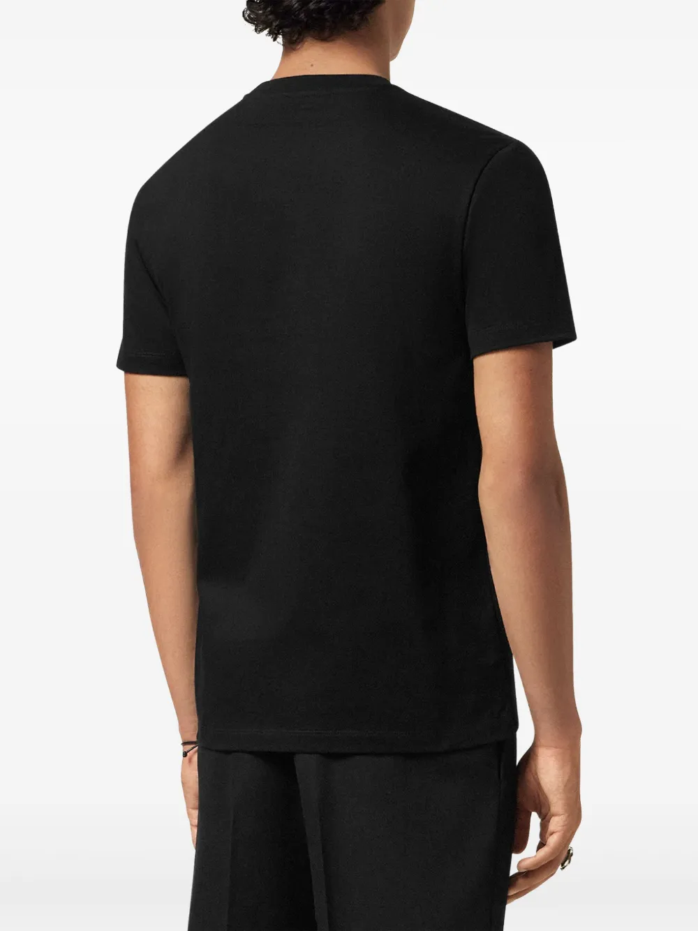 Versace Fading T-shirt verfraaid met kristallen Zwart