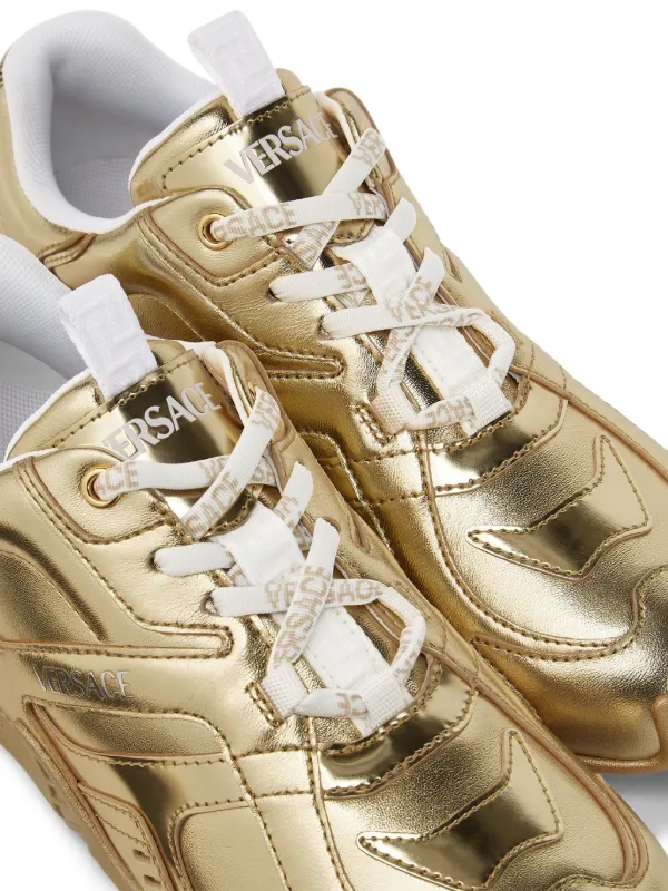 Versace Galaxia Sneakers | Gold | FARFETCH JO