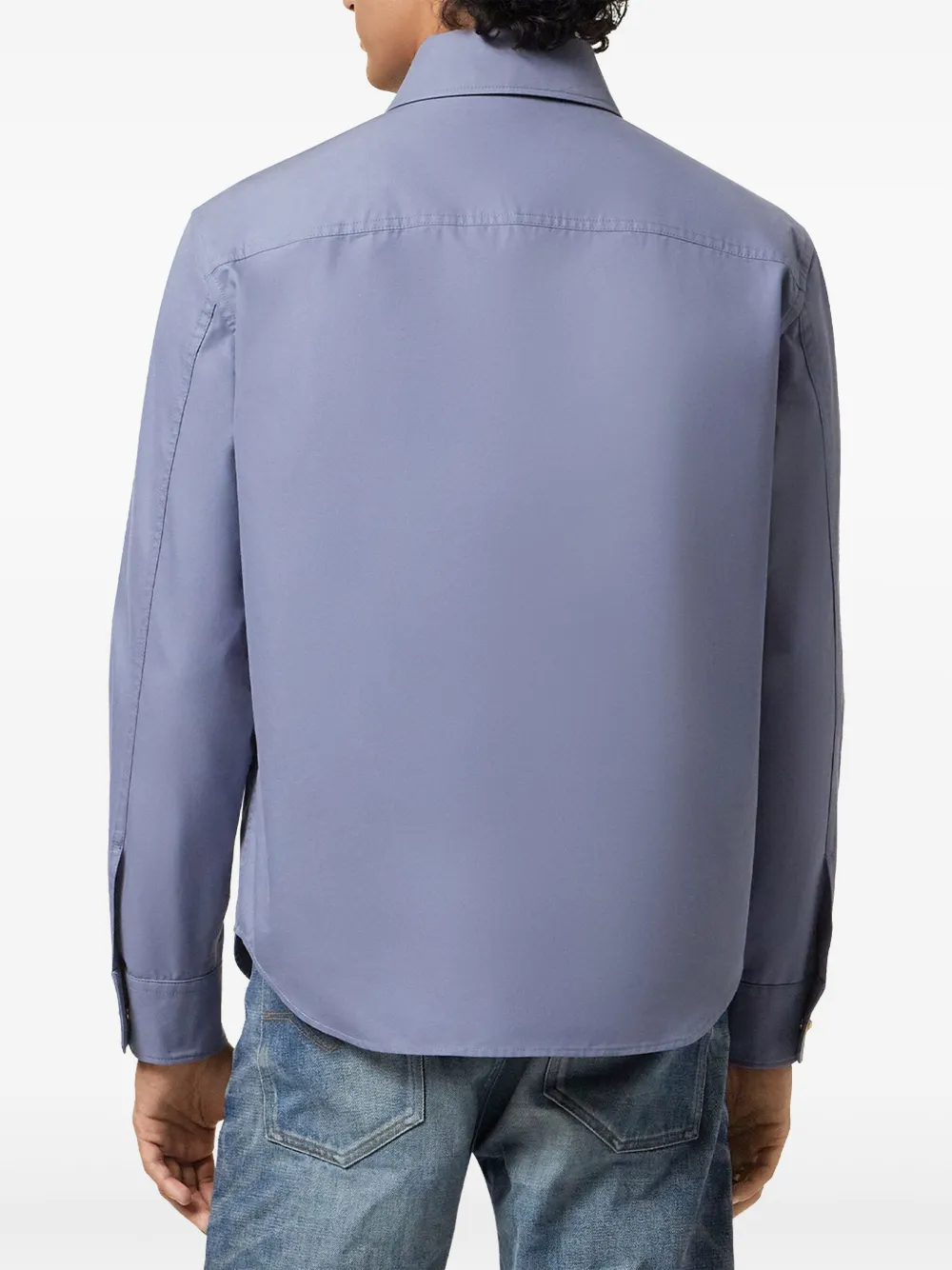 Versace Gabardine shirtjack Blauw