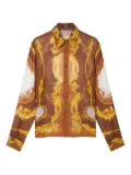 Versace Cameo-print shirt - Brown