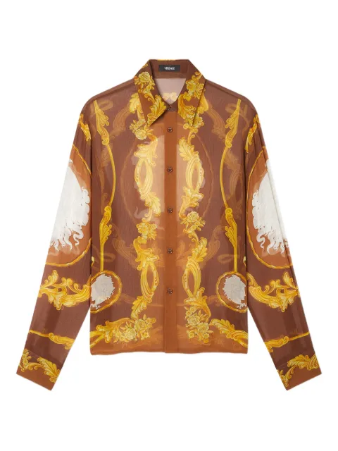 Versace camisa con estampado Cameo