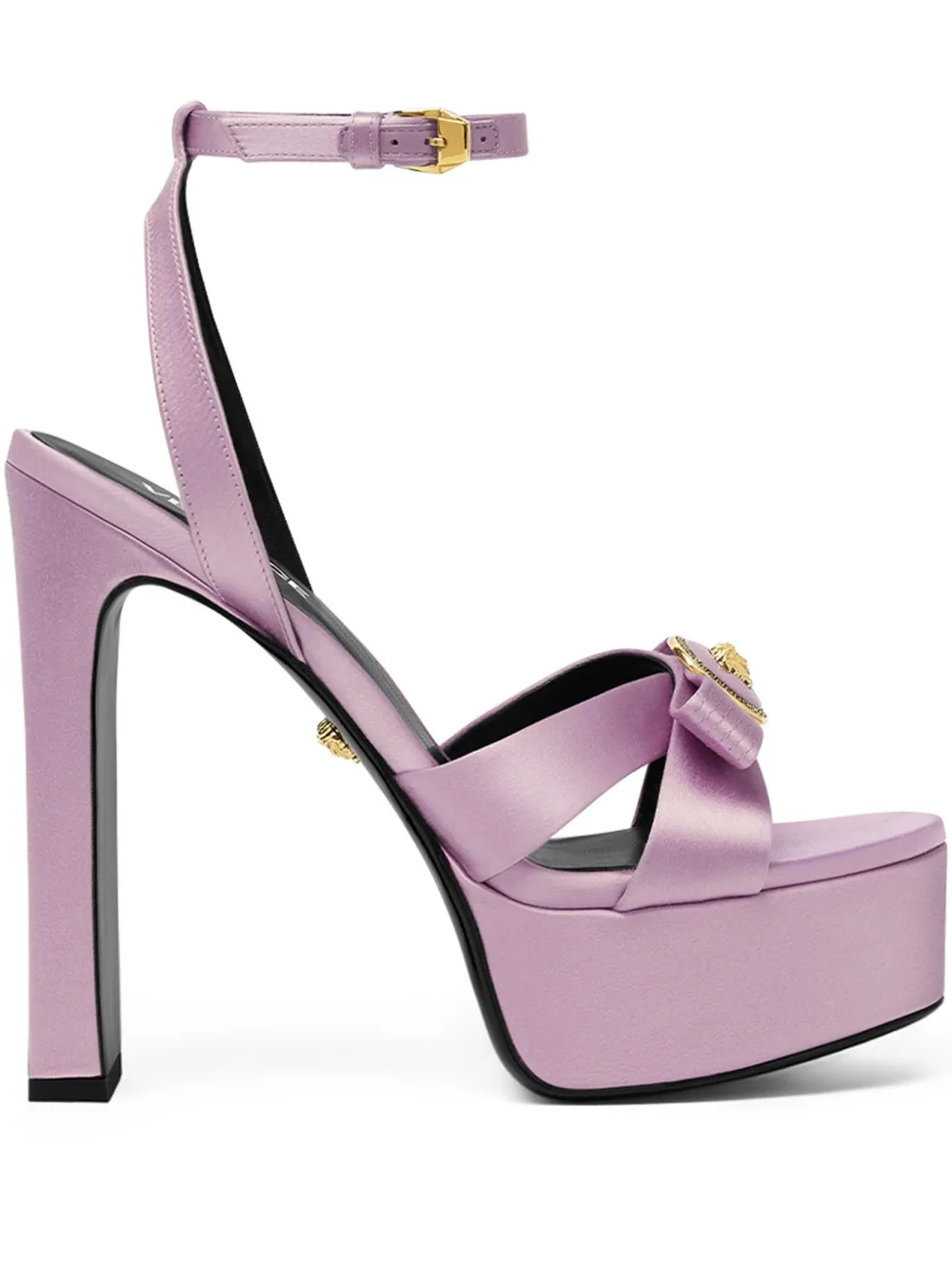 Versace 140mm Gianni Ribbon sandals Purple