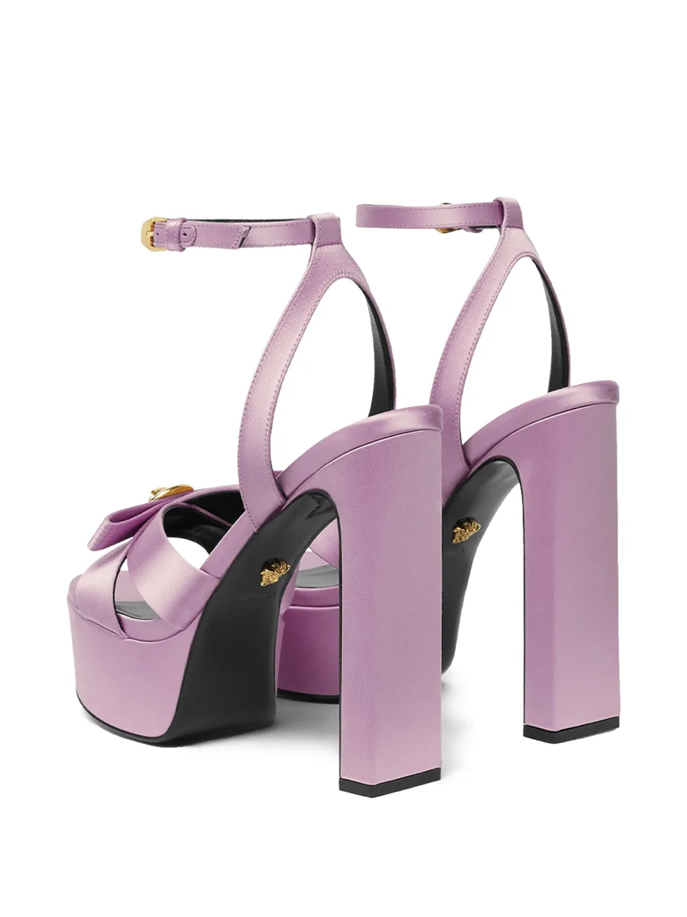 Versace 140mm Gianni Ribbon sandals Purple