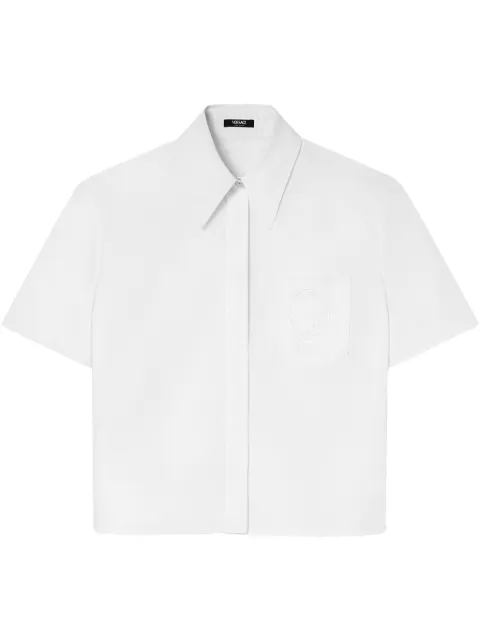 Versace camisa Cameo con logo bordado