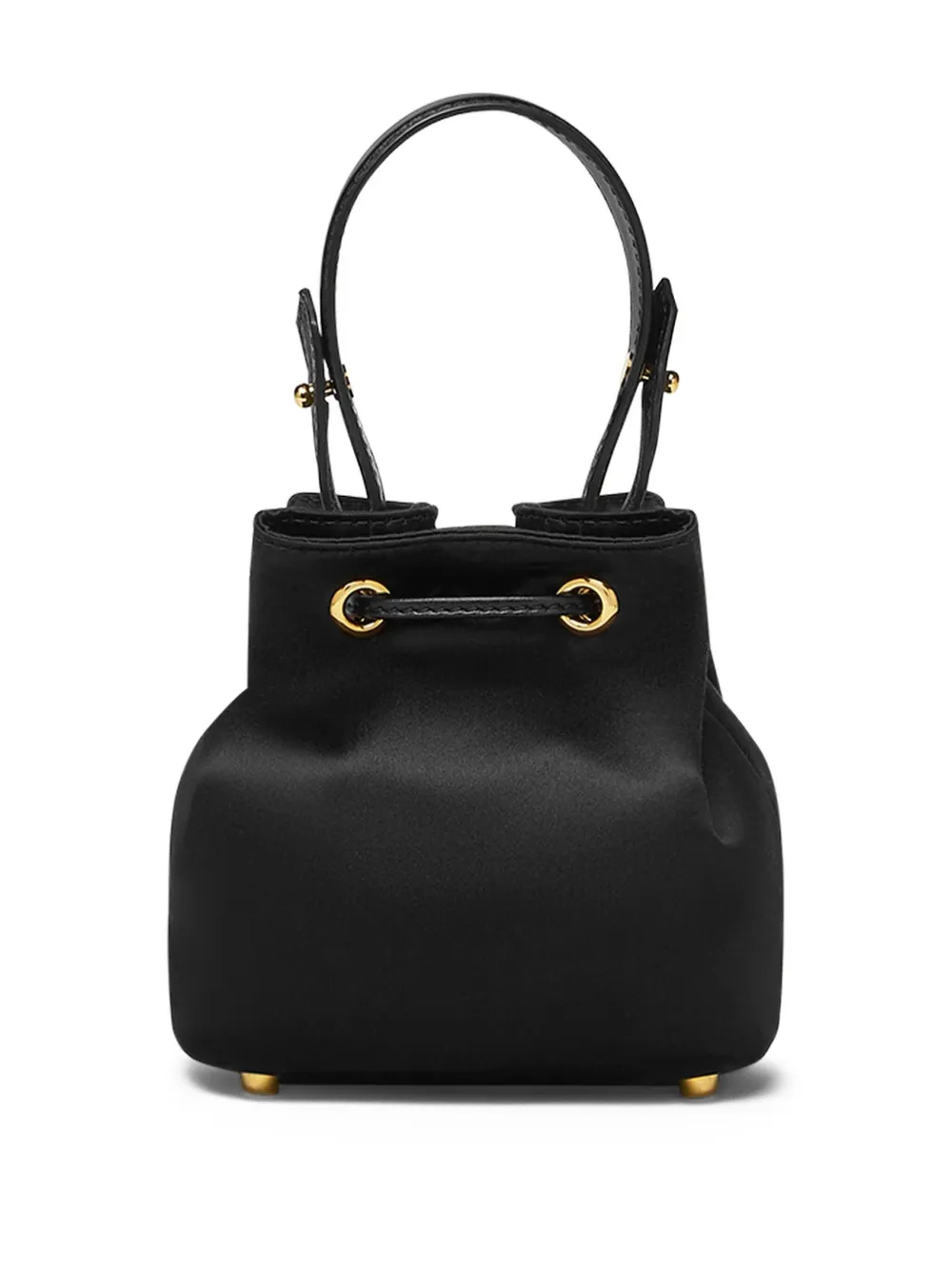 Versace La Medusa kleine satijnen bucket-tas Zwart