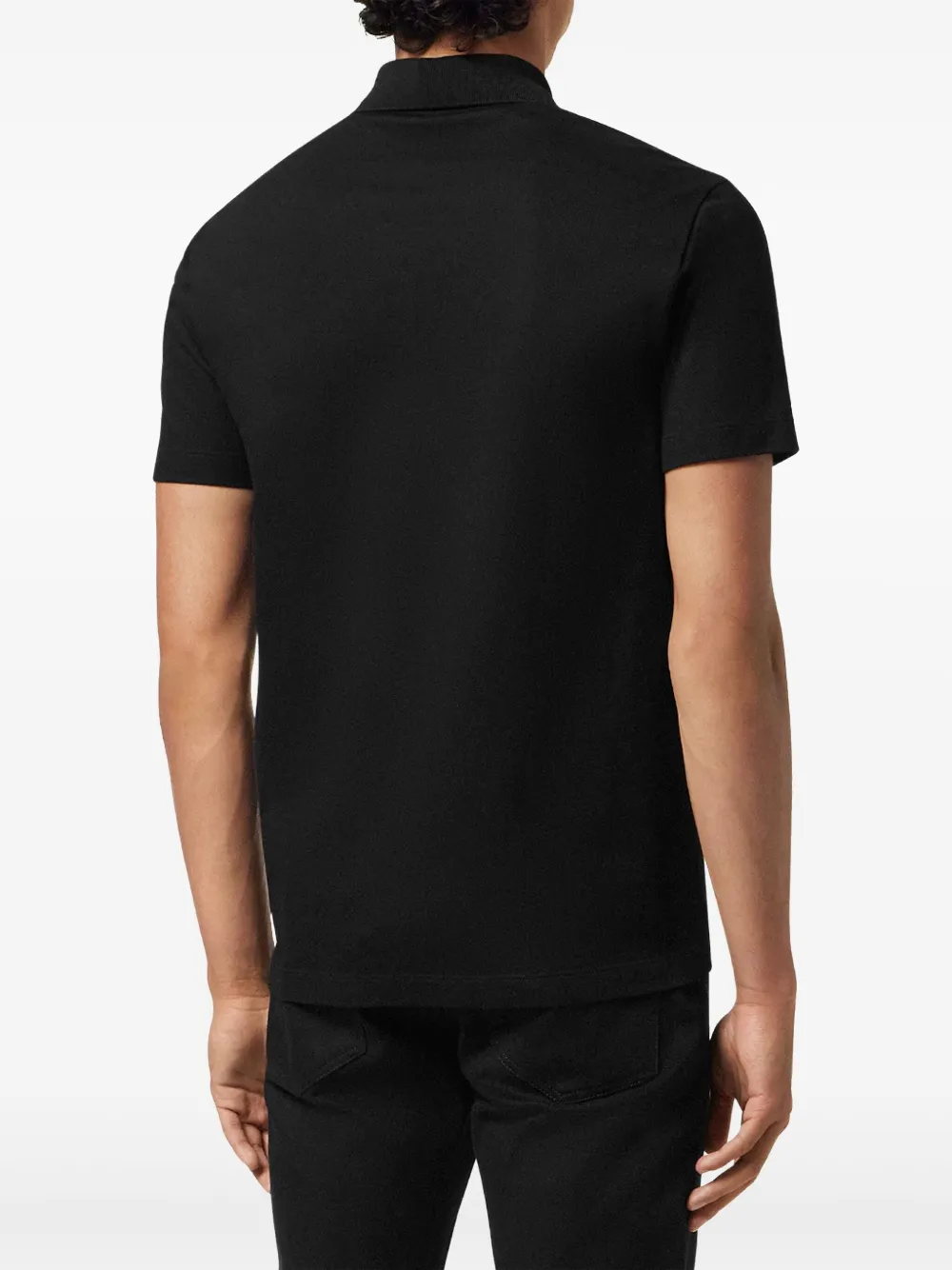 Versace Fading Medusa poloshirt met kristallen Zwart